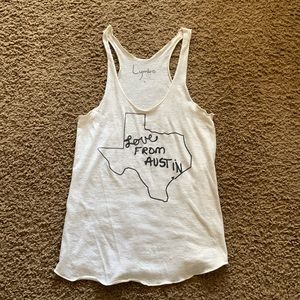 Love from austin tank top
